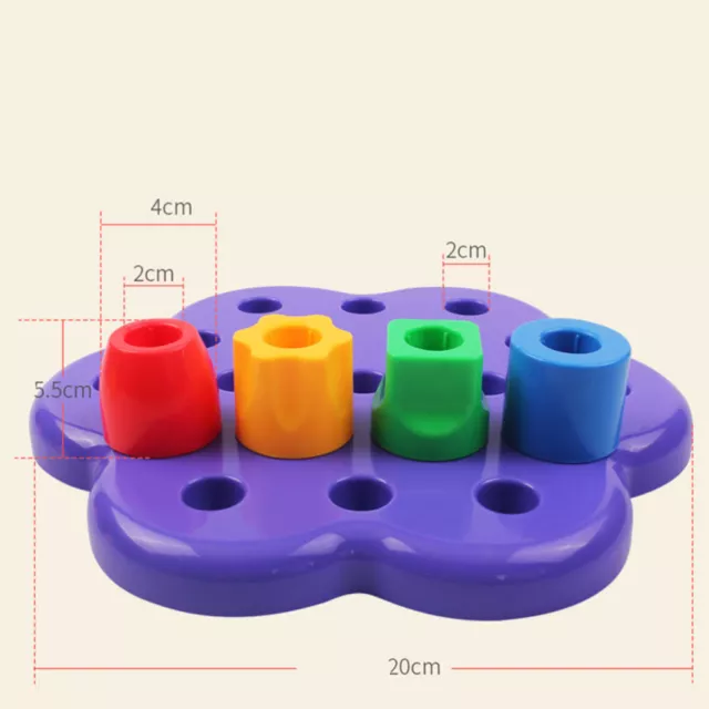 Geometry Learning Toy Shape Recognizing Blocks Geometric Stacker Baby+toys 3