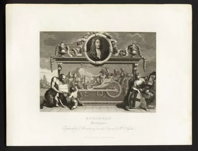 HUDIBRAS:  LOTTO DI 11 INCISIONI   di W. HOGARTH (1697-1794) + PASSEPARTOUT