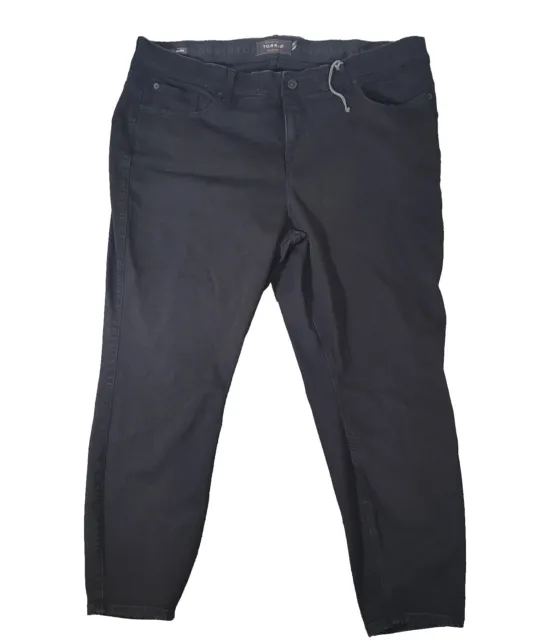 Torrid Jeans Womens 26 R Bombshell Skinny Premium Stretch Black Pants NWOT
