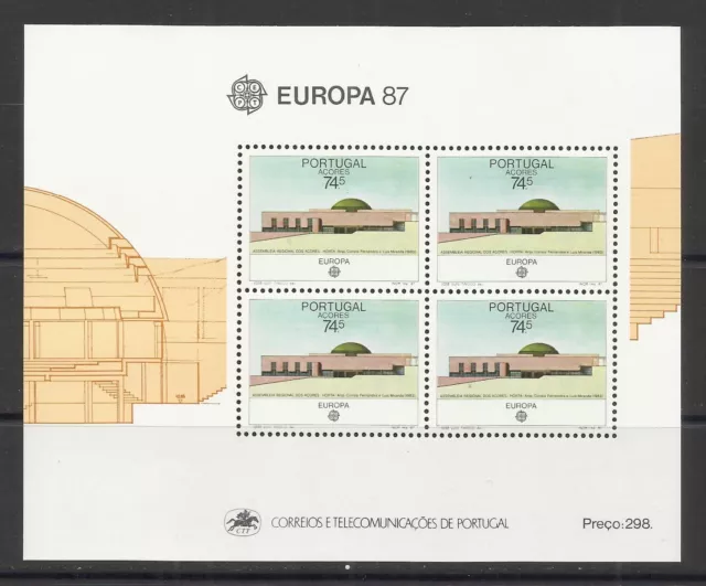Portugal 1987 - Europa Azores, arquitectura sin montar o nunca montada