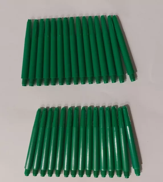 Bulk Pack 30 Nylon Deflectagrip Dart Stems Shafts Green Medium +/- Springs