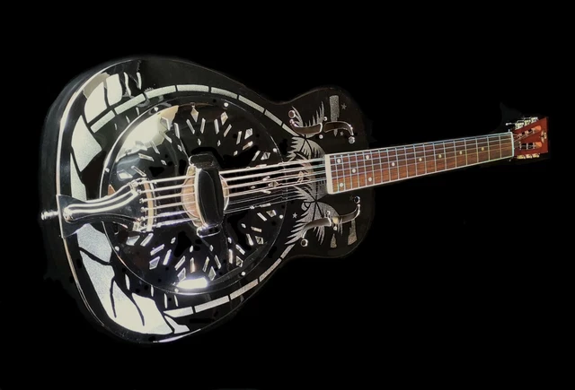 Duolian 'O' Style Resonator Guitar - Hawaiian Islander Body