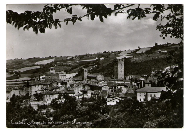 Cartolina - Repubblica - Castell'Arquato (Piacenza) - Panorama - 15 L - FG - NV