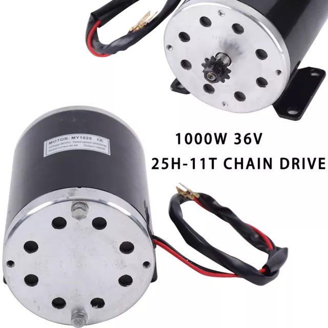 1000W 36V Electric Brushed Motor Fit For Go Cart E-Bike Scooter 3000 RPM