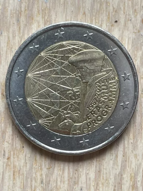 Pièce Monnaie 2 Euros Commémorative France Programme Erasmus 2022