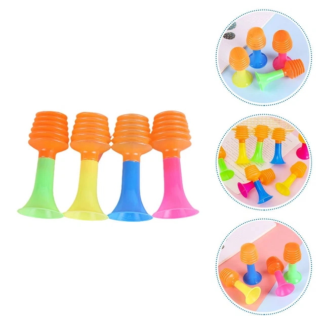 Lot 6 Trompettes Vuvuzela Plastique Colorées – Klaxon Bruyant Pour Match, Fête, Encouragement