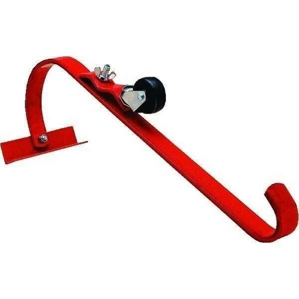 QualCraft 2481 Steel Ladder Jack Hook w/ Roller Roofing Protection (Single)