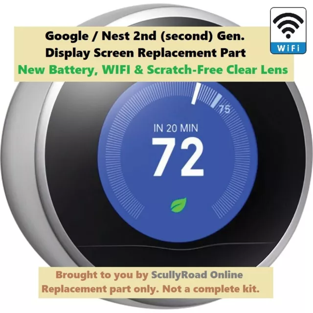 REPLACEMENT PART NEST 2nd Generation Learning Thermostat Stainless
