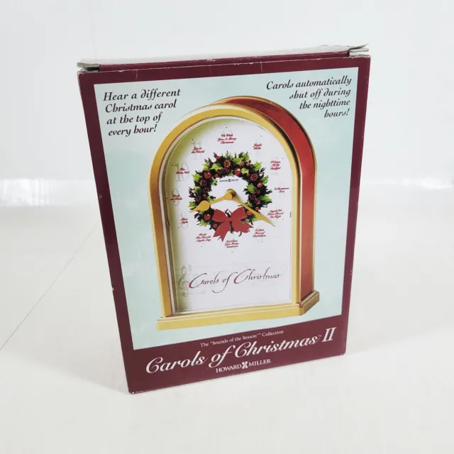 Howard Miller Carols Of Christmas II Musical Mantel Clock