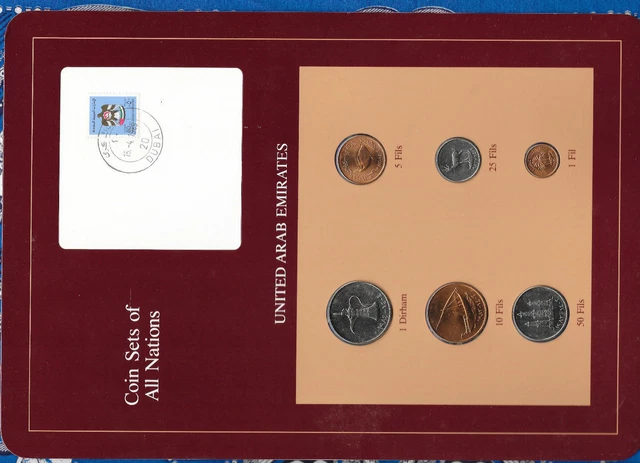 Coin Sets of All Nations UAE United Arab Emirates UNC 1973-1984