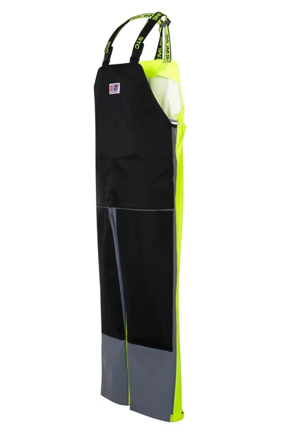 Stormline PVC Fishing Oilkskins Bib and Brace + Nylon Front Patches - Pick Sze