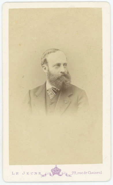 CDV circa 1870. Aristocrate parisien à identifier par Le Jeune à Paris. Noblesse