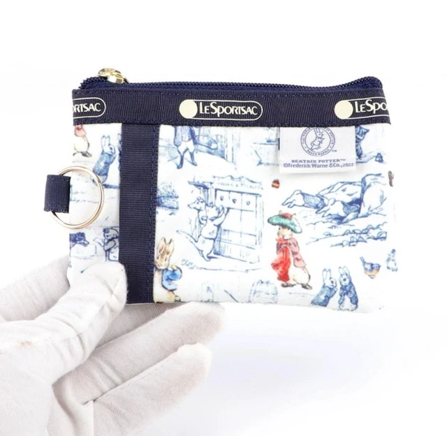 New LeSportsac Peter Rabbit Key Coin ID Card Regular Container