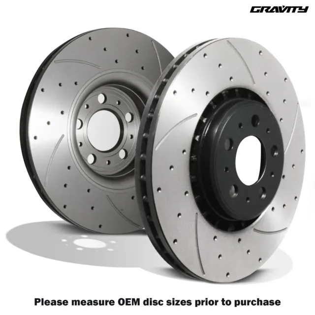 Front Drilled Grooved 336Mm Brake Discs For Volvo Xc90 Mk1 02+