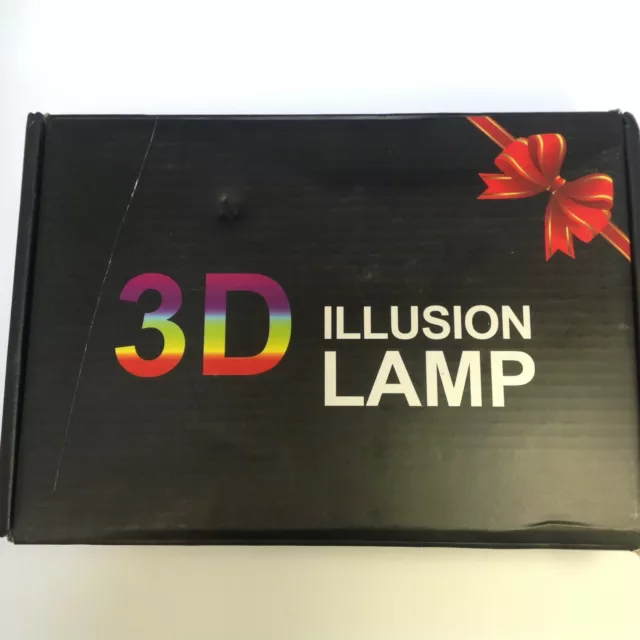 3D Lampe Illusion Optique LED Veilleuse, CKW 7 Couleurs Tactile Lampe de Chevet