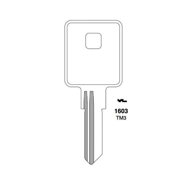 ILCO Fits for 1603 Trimark Commercial Residencial Key Blank TM3 -TRM-7 (10 Pack)