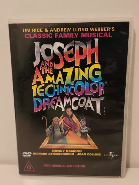 Joseph And The Amazing Technicolor Dreamcoat Musical Dvd Region 4 Free Postage