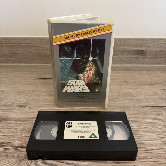 Star Wars Rarity STAR WARS: A New Hope (1977) UK VHS VIDEO Rare 1987 CBS FOX Cover ...