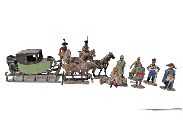 Figurine étain Napoléon En Hiver, Retraite De Russie, MHSP France, Collection