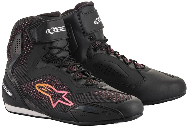 Alpinestars Stella Faster 3 Rideknit Damenschuhe - schwarz/gelb/pink - Neu! ...