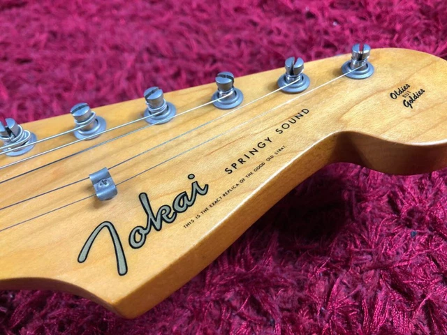 Tokai SPRINGY SOUND guitare électrique Stratocaster crème Japon vintage étui souple 9