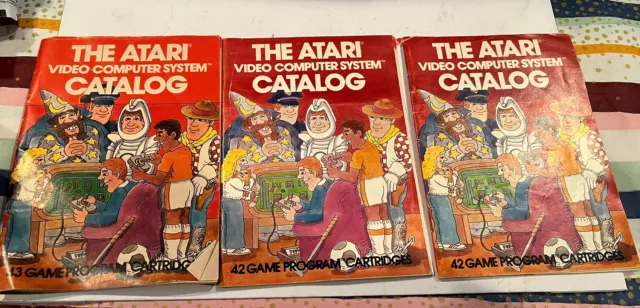 3The Atari Video Computer System Catalog -1981 - CO16725-Rev.A. & Rev.B.Vintage