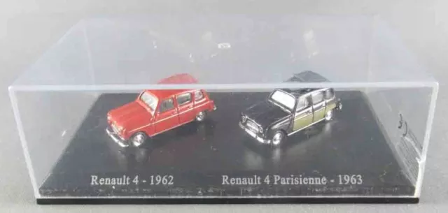 Norev Universal Hobbies pour Atlas Ho 1/87 Renault 4 - 1962 + Renault 4 Parisien