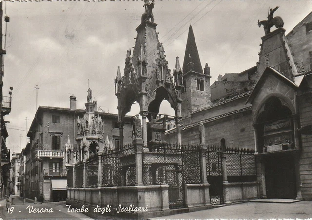 Verona Tombe Degli Scaligeri Bollo £ 10 Viaggiata