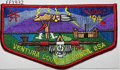 Boy Scout OA 291 Topa Topa Lodge Flap 1994 NOAC