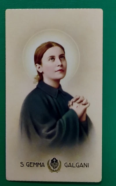 SANTINO HOLY CARD, SANTA GEMMA GALGANI edizione NB