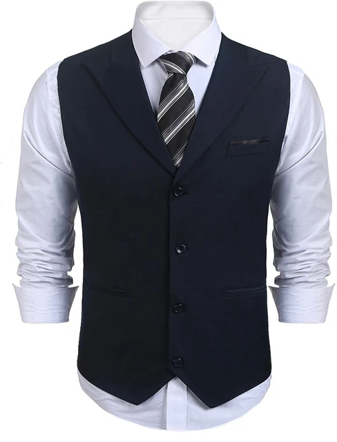 COOFANDY Mens Paisley Dress Suit Vest Floral Victorian Slim Fit Tuxedo Waistcoat