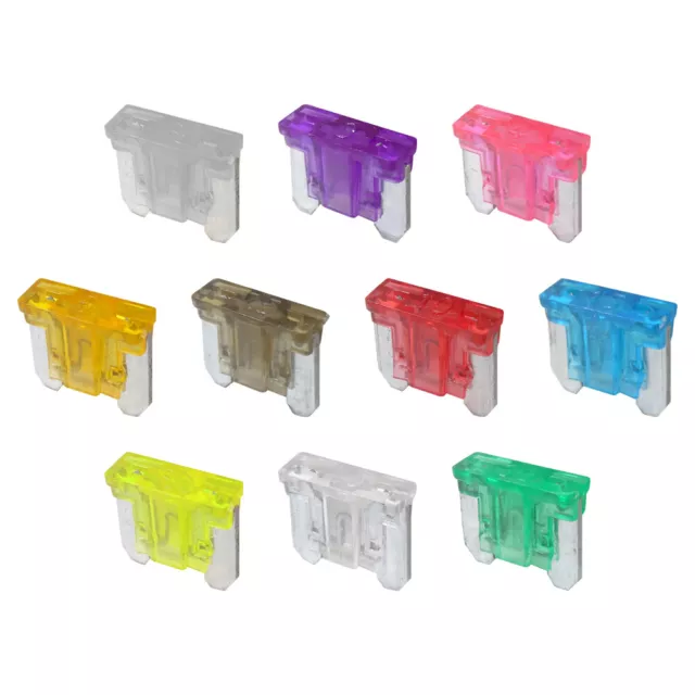 DBG Assorted Low-Profile Mini (Micro) Blade Fuses (5A-30A) - Pack of 35 Car Van