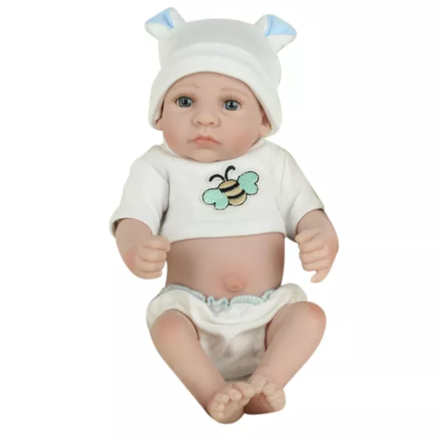 28cm Soft Reborn Doll 3D Skin Realistic Baby Doll Newborn Baby Doll Appease Toys 3