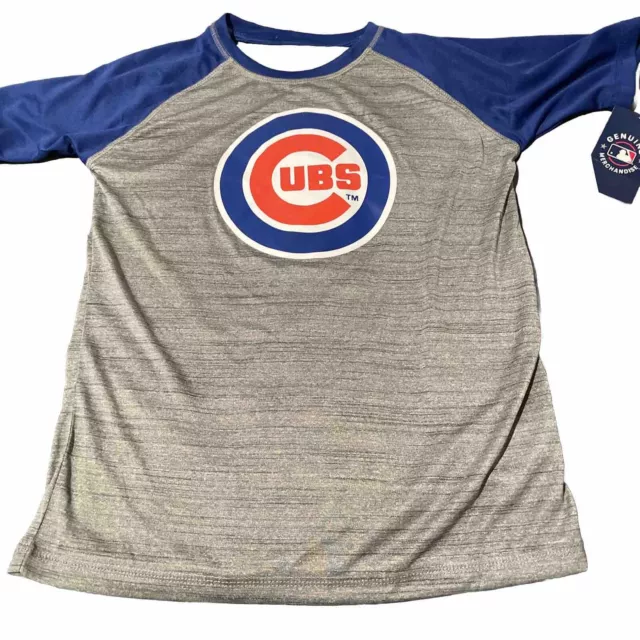 Chicago Cubs MLB Boy's Dri Fit Logo GraphicT-Shirt Size 12/14