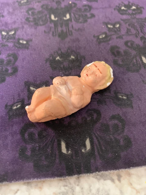 VTG Chalkware Figurine Blessed Child Baby Jesus Infant Nativity 1.75" AS IS
