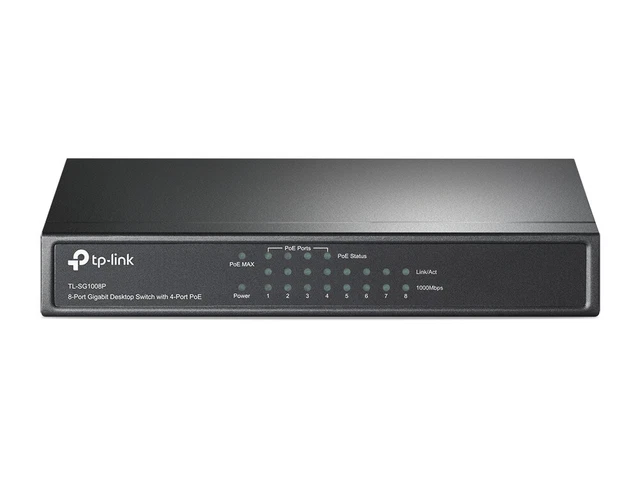 Tp Link 8Port Gigabit Unmanaged Poe Switch With