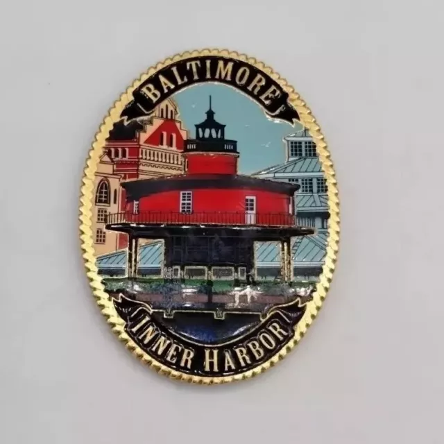 Baltimore Maryland Inner Harbor Souvenir Tourist Refrigerator Fridge Magnet