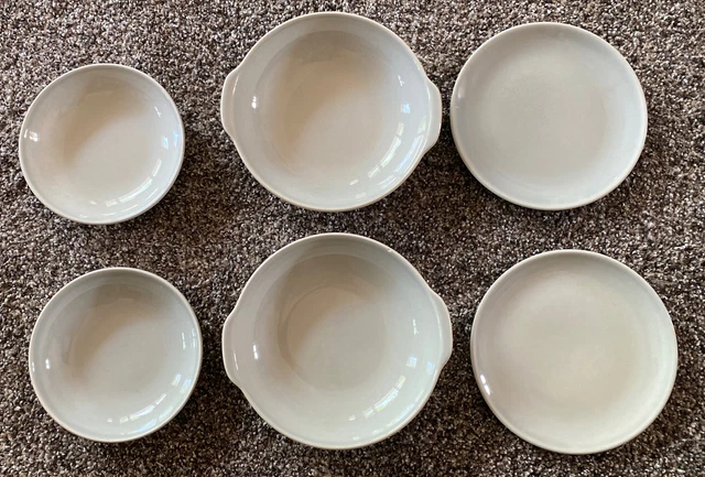 Universal Dove Grey  BALLERINA PLATES And Bowls Set Of 6