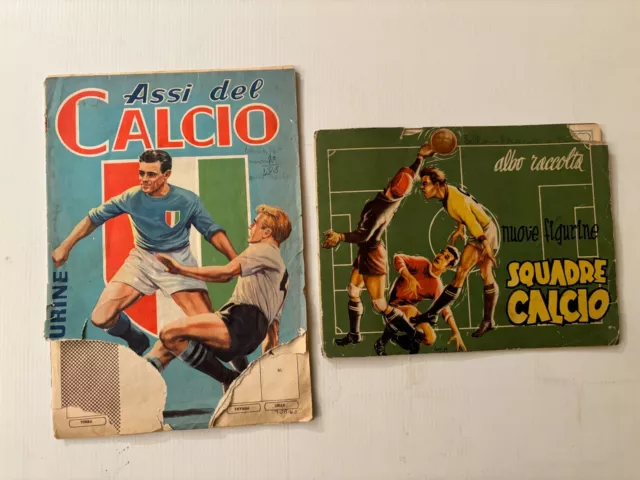 Lotto 2 Album figurine calciatori VAV Squadre Calcio 54 Lampo Assi del calcio 61