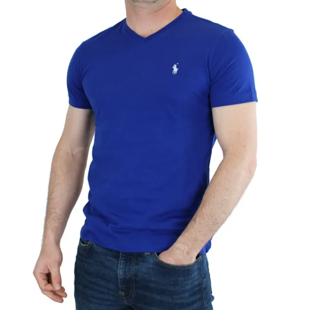 Polo Ralph Lauren Men's T-Shirt Classic Fit V-Neck Short Sleeve, 100% Cotton Tee 2