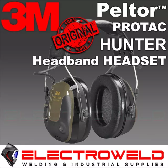 3M PELTOR ProTac Hunter Headset Ear Muffs Headband Ear Muffs 26dB, MT13H222A