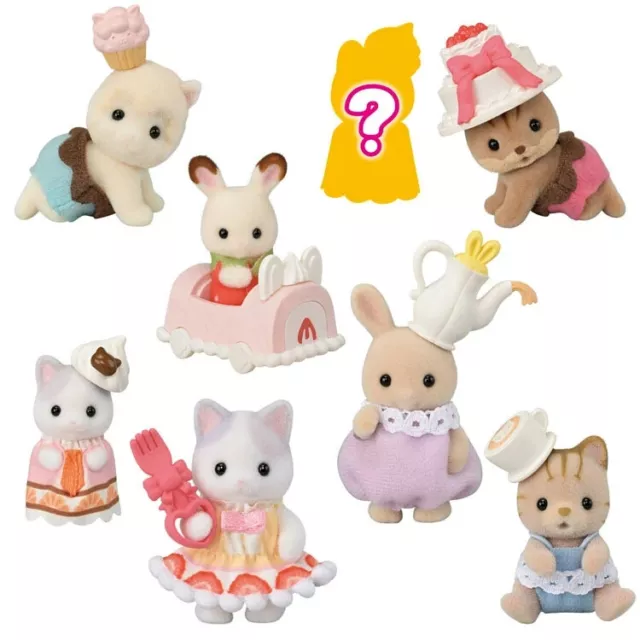 PSL Sylvanian Families Baby Collection Baby Cake Party Series Complete Set of 8