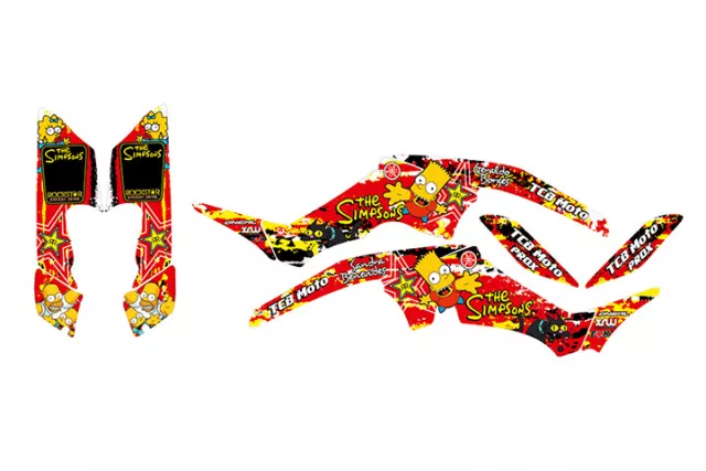 Fits Yamaha Raptor 350 graphic decal kit stickers atv racing calcomanias