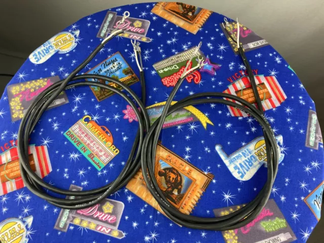 Pair of NOS Speco Theft proof 6-Foot Replacement Drive-In Movie Speaker Cords