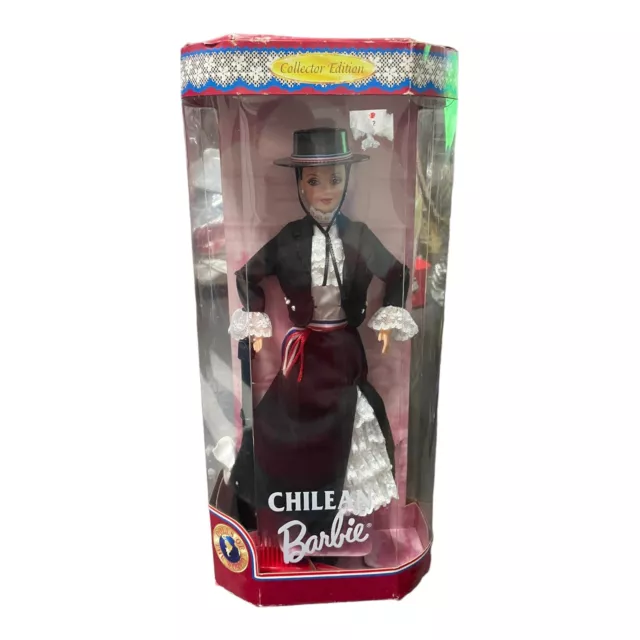 1997 Mattel Chilean Barbie 18559 Dolls of the World Collector Edition