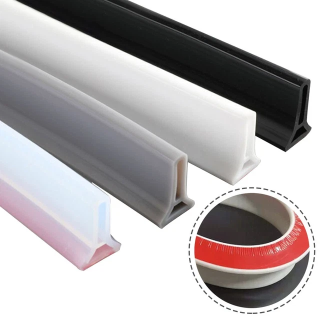 Tapón de silicona de capa impermeable barrera de agua 1 pieza blanco transparente