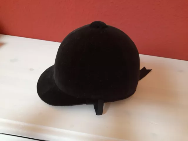 Reitkappe für Kinder, schwarz, Samt