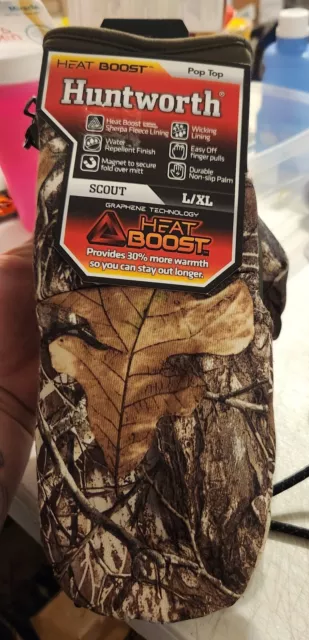 Hunt Worth Heat Boost Gloves Scout Size L/XL *NEW*