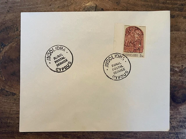 Cyprus Avgolidha Village Famagusta Stamped Letter 1960s
