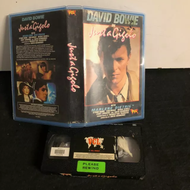 JUST A GIGOLO Rare Ex-Rental VHS VCL VIDEO DAVID BOWIE